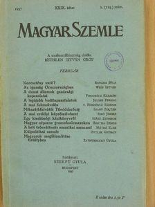 Bangha Béla - Magyar Szemle 1937. február [antikvár]