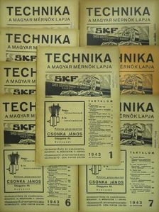 Dr. Bruckner Zoltán - Technika 1943. (nem teljes évfolyam) [antikvár]