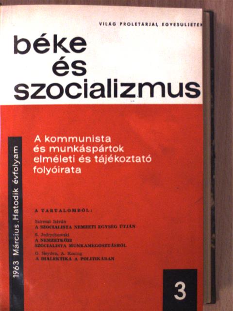 G. Matthews - Béke és Szocializmus 1963. (nem teljes évfolyam) [antikvár]