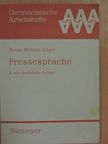 Heinz-Helmut Lüger - Pressesprache [antikvár]
