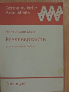 Heinz-Helmut Lüger - Pressesprache [antikvár]