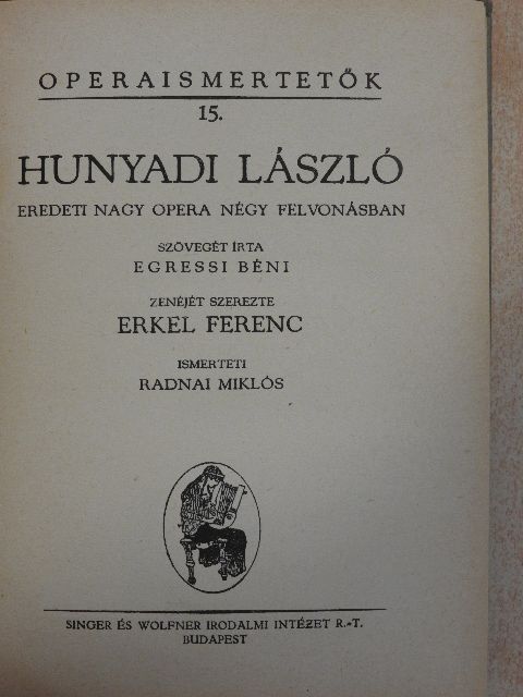 Egressi Béni - Hunyadi László/Farsangi lakodalom [antikvár]