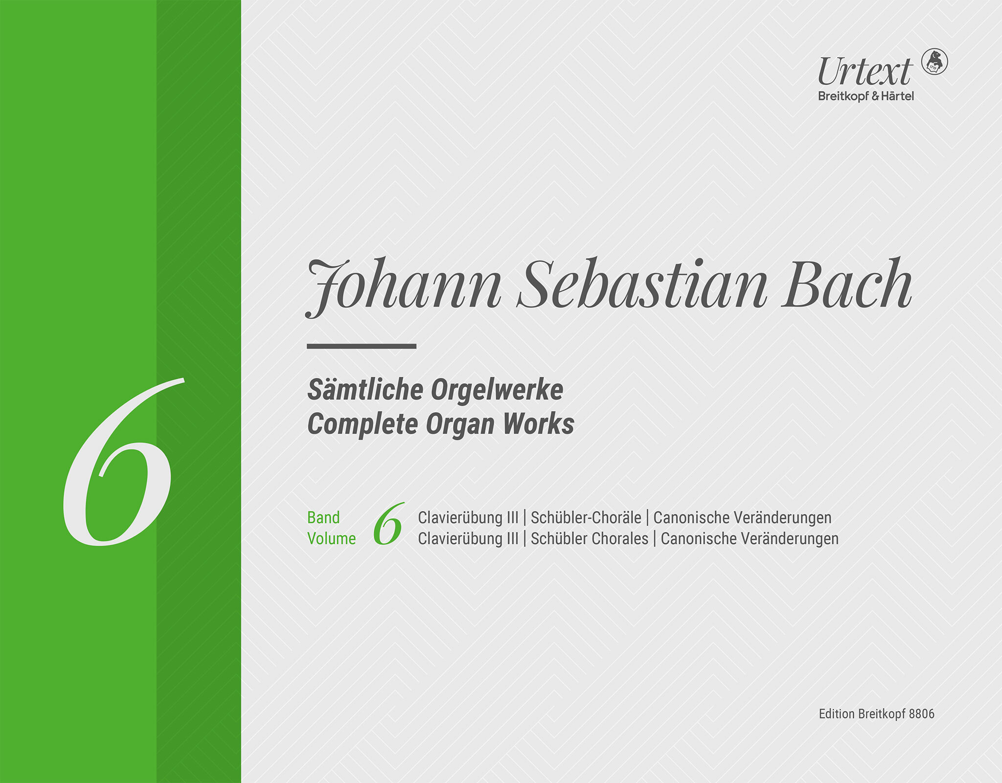 J. S. Bach - SAEMTLICHE ORGELWERKE BAND 6: CLAVIERÜBUNG III & ... URTEXT (WERNER BREIG)