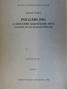 Lontai Endre - Polgári jog [antikvár]