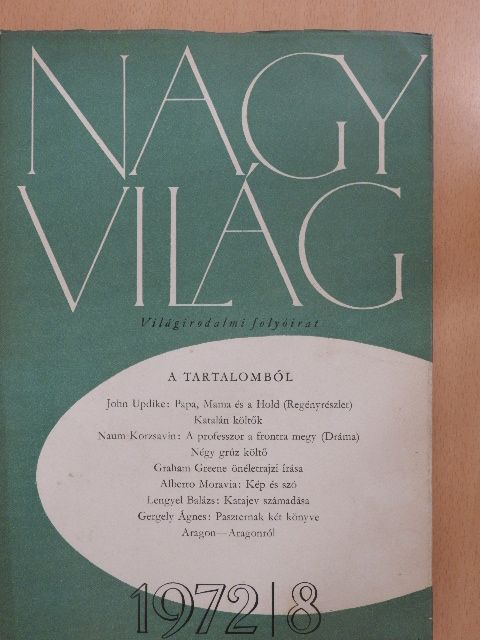 Czine Mihály - Nagyvilág 1972. augusztus [antikvár]