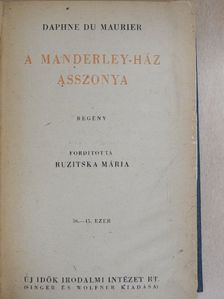 Daphne du Maurier - A Manderley-ház asszonya [antikvár]