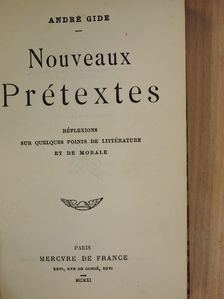 André Gide - Nouveaux Prétextes [antikvár]