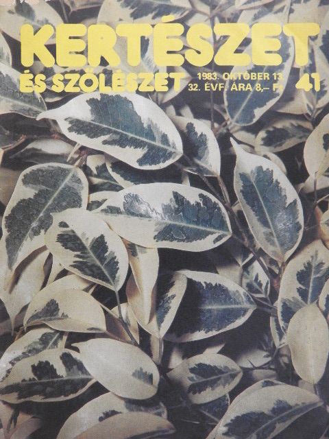 Dr. Dobray Endréné - Kertészet és Szőlészet 1983. október 13. [antikvár]