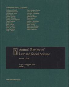 John Hagan - Annual Review of Law and Social Science Volume 3, 2007 [antikvár]
