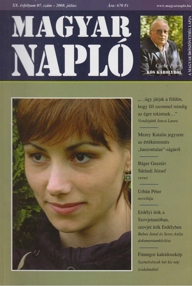 Oláh János - Magyar Napló 2008. július [antikvár]
