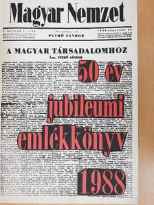 Antal Gábor - Magyar Nemzet - 50 év jubileumi emlékkönyv 1938-1988 [antikvár]