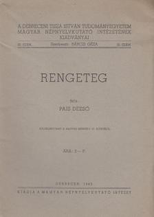 Pais Dezső - Rengeteg [antikvár]