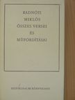 Anakreon - Radnóti Miklós összes versei és műfordításai [antikvár]
