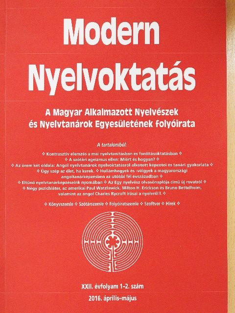 Heltai Pál - Modern Nyelvoktatás 2016. április-május [antikvár]