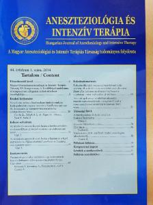 Dr. Csomós Ákos - Aneszteziológia és intenzív terápia 2014/1. [antikvár]