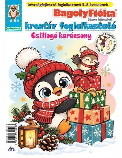 Jánossy - Kármán Mónika - Jánossy Gábor[szerk.] - BagolyFióka kreatív foglalkoztató füzet - Csillogó karácsony