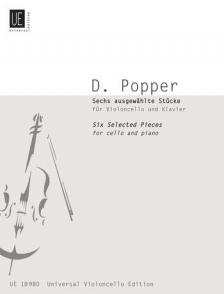 POPPER, DAVID - 6 AUSGEWAEHLTE STÜCKE FÜR VIOLONCELLO UND KLAVIER (ADALBERT SKOCIC)
