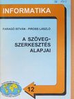 Faragó István - A szövegszerkesztés alapjai [antikvár]