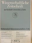 A. Toedtmann - Wissenschaftliche Zeitschrift 1975/2. [antikvár]