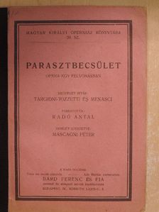 G. Menasci - Parasztbecsület [antikvár]