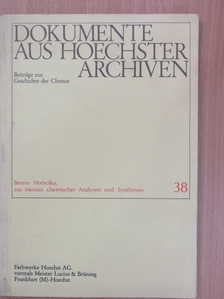Dr. H. Lang - Dokumente aus Hoechster Archiven 38. [antikvár]