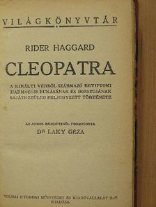 Rider Haggard - Cleopatra [antikvár]