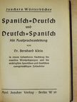 Dr. Bernhard Klein - Spanisch-Deutsch und Deutsch-Spanisch [antikvár]