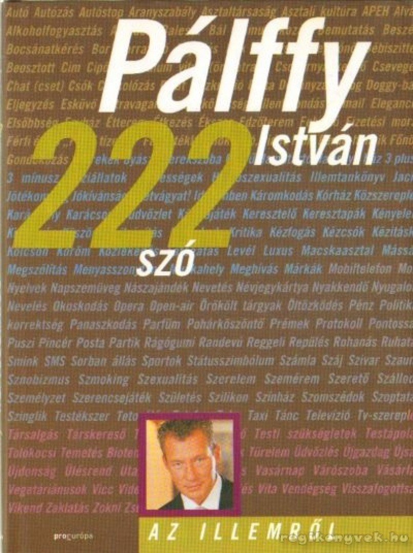 PÁLFFY ISTVÁN - 222 szó az illemről [antikvár]