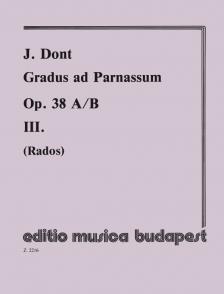 DONT,J. - GRADUS AD PARNASSUM OP.38 A/B III.GYAKORLAT MÁSODIK HEGEDŰ KISÉRETÉVEL