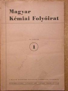 Almássy Gyula - Magyar Kémiai Folyóirat 1953. (Nem teljes évfolyam) [antikvár]