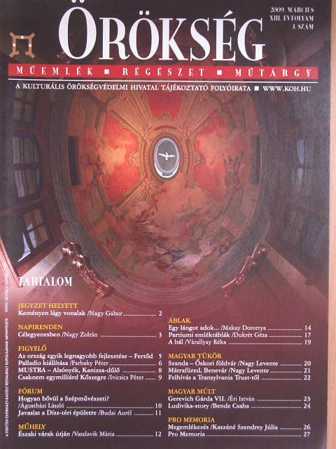 Ágostházi László - Örökség 2009. március [antikvár]