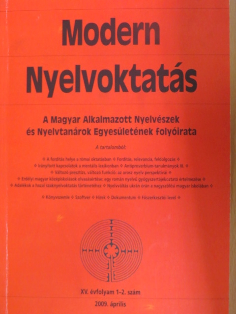 Barta Péter - Modern Nyelvoktatás 2009/1-2. [antikvár]