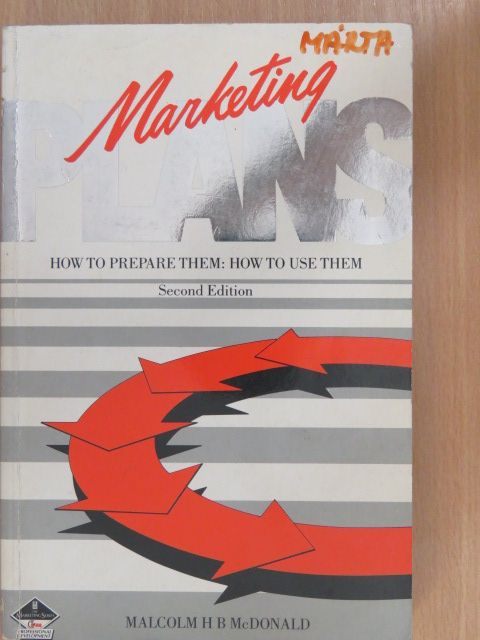 Malcolm H. B. McDonald - Marketing Plans [antikvár]
