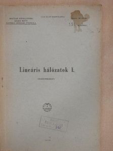 Lineáris hálózatok I. [antikvár]