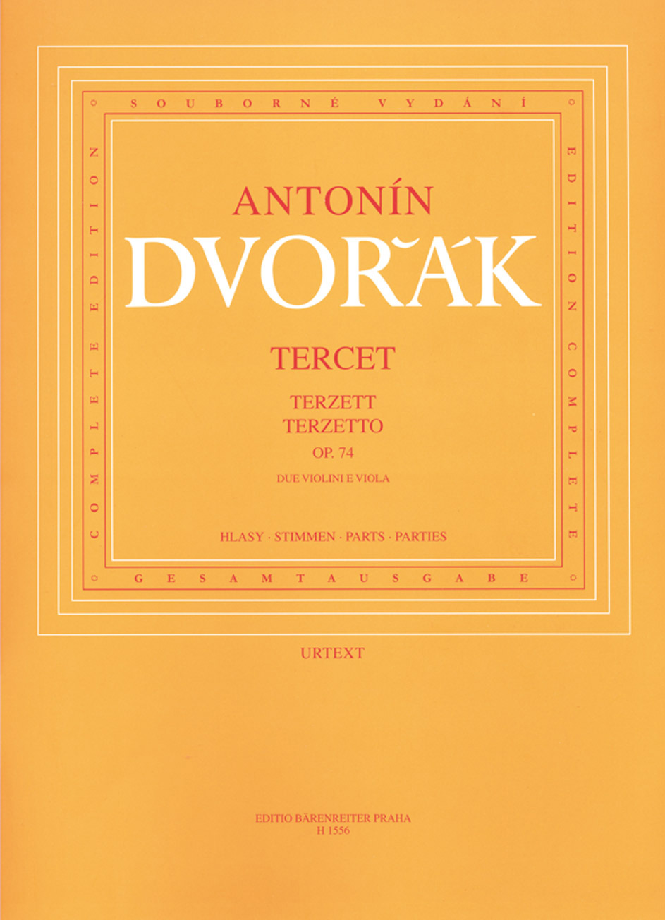 DVORAK - TERZETT OP.74 FÜR ZWEI VIOLINEN UND VIOLA, STIMMEN URTEXT
