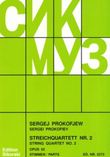 PROKOFJEV / PROKOFJEW - STREICHQUARTETT NR. 2 OP.92 STIMMEN