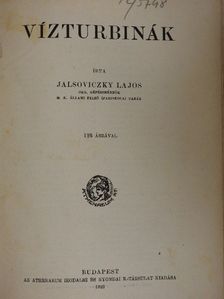 Jalsoviczky Lajos - Vízturbinák [antikvár]