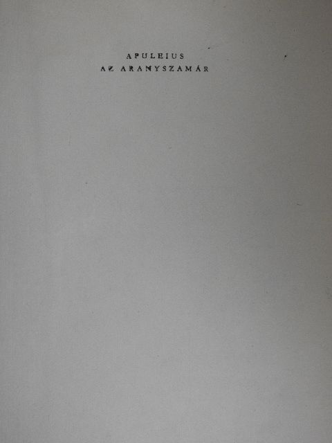 Apuleius - Az aranyszamár [antikvár]