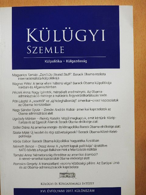 Németh Bence - Külügyi Szemle 2017. Különszám [antikvár]