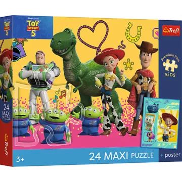 Trefl: Toy Story - Játékok és barátok Maxi puzzle - 24 darabos