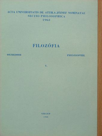 Kaposi Márton - Filozófia V. [antikvár]