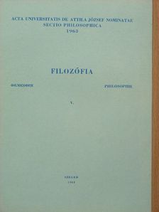 Kaposi Márton - Filozófia V. [antikvár]