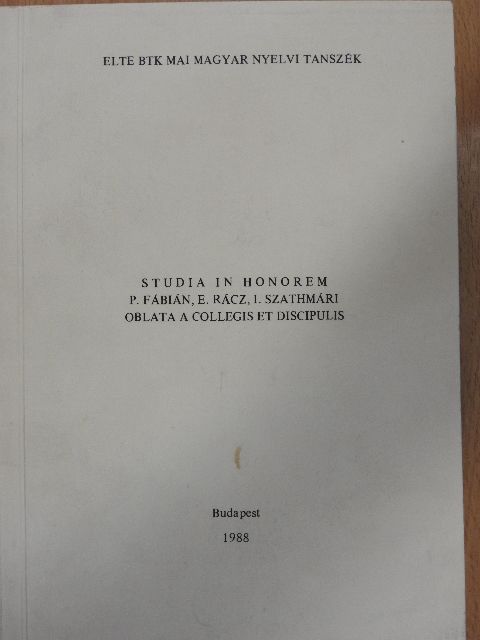 D. Mátai Mária - Studia in honorem [antikvár]