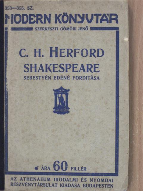 C. H. Herford - Shakespeare [antikvár]