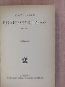 Erdős Renée - Báró Herzfeld Clarissz (aláírt példány) [antikvár]