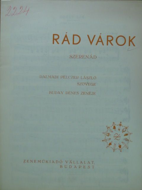 Buday Dénes - Rád várok [antikvár]