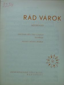 Buday Dénes - Rád várok [antikvár]