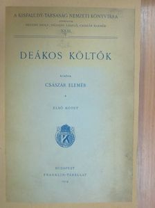 Baróti Szabó Dávid - Deákos költők I. [antikvár]