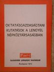 Dr. Józsa Ödön - Oktatásgazdaságtani kutatások a Lengyel Népköztársaságban [antikvár]