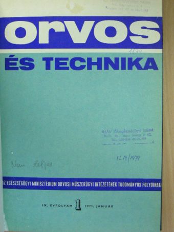 A. Lirnberger - Orvos és Technika 1971-1972. január-december [antikvár]
